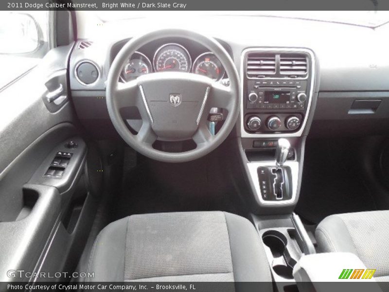 Bright White / Dark Slate Gray 2011 Dodge Caliber Mainstreet