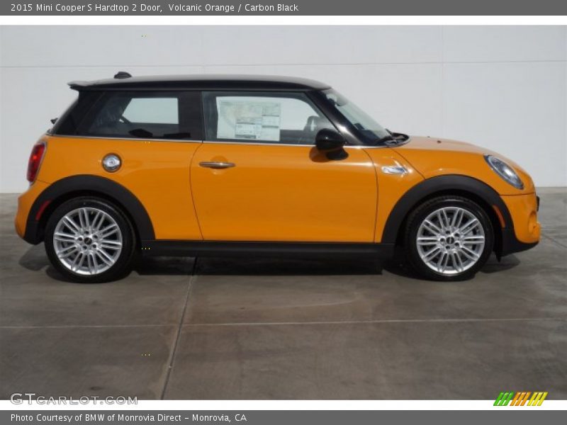 Volcanic Orange / Carbon Black 2015 Mini Cooper S Hardtop 2 Door