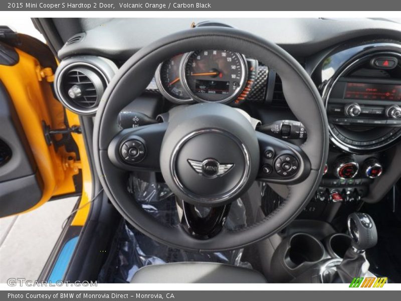 Volcanic Orange / Carbon Black 2015 Mini Cooper S Hardtop 2 Door