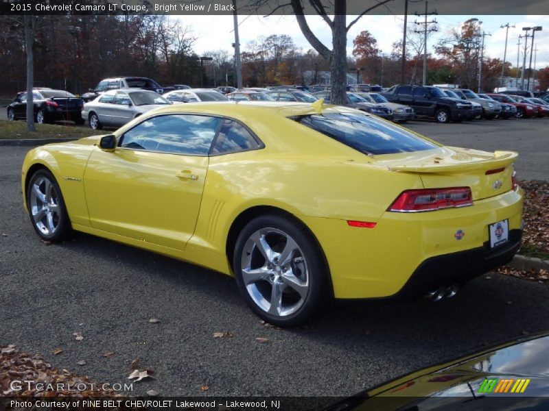 Bright Yellow / Black 2015 Chevrolet Camaro LT Coupe