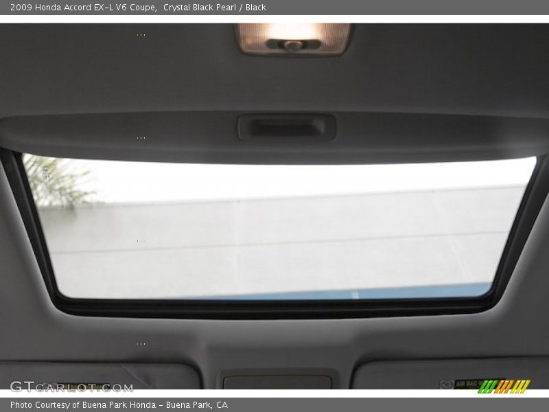 Crystal Black Pearl / Black 2009 Honda Accord EX-L V6 Coupe