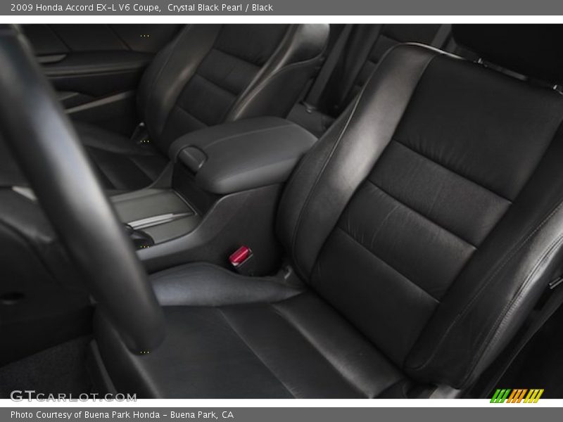 Crystal Black Pearl / Black 2009 Honda Accord EX-L V6 Coupe