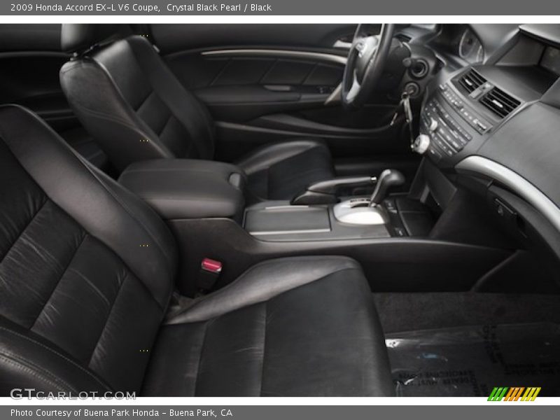 Crystal Black Pearl / Black 2009 Honda Accord EX-L V6 Coupe