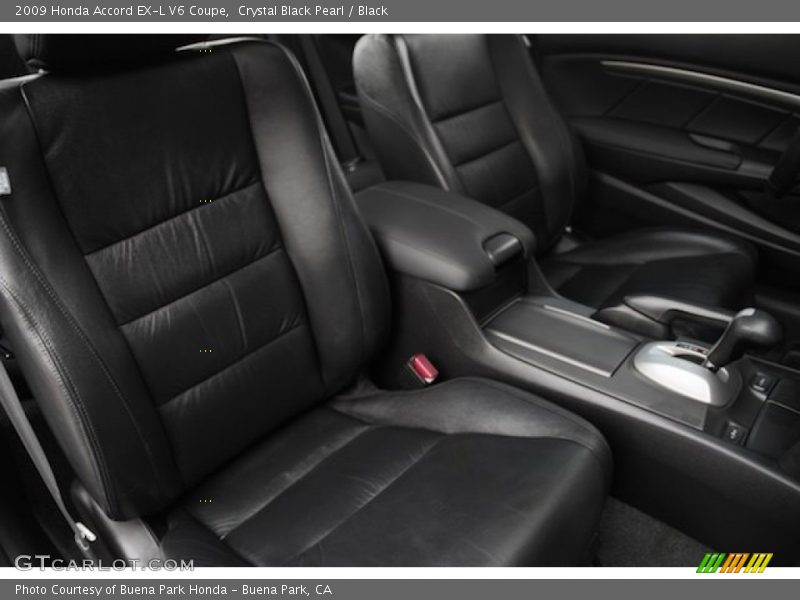 Crystal Black Pearl / Black 2009 Honda Accord EX-L V6 Coupe