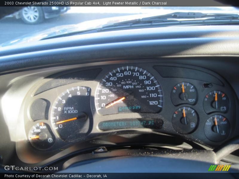 Light Pewter Metallic / Dark Charcoal 2003 Chevrolet Silverado 2500HD LS Regular Cab 4x4