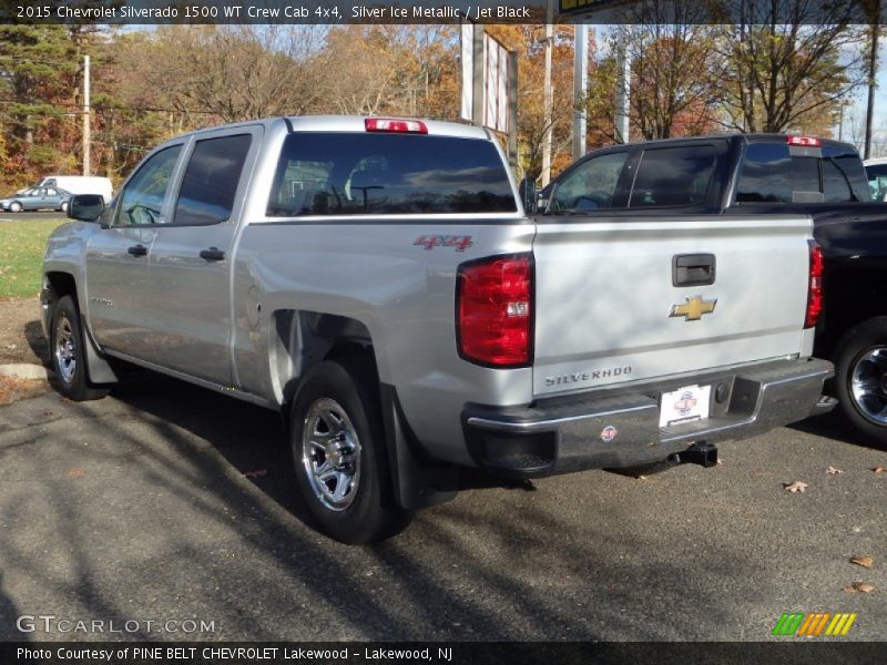 Silver Ice Metallic / Jet Black 2015 Chevrolet Silverado 1500 WT Crew Cab 4x4