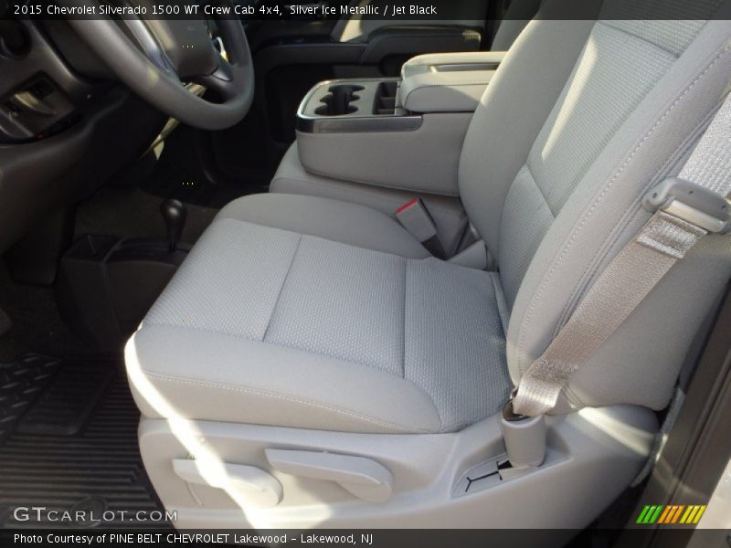 Silver Ice Metallic / Jet Black 2015 Chevrolet Silverado 1500 WT Crew Cab 4x4