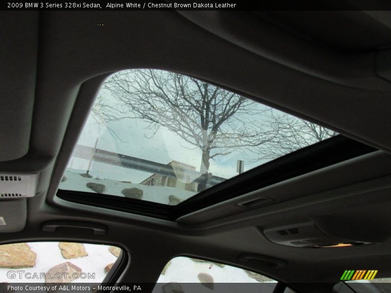 Alpine White / Chestnut Brown Dakota Leather 2009 BMW 3 Series 328xi Sedan
