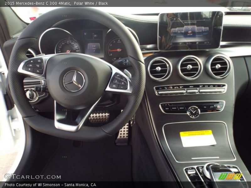 Polar White / Black 2015 Mercedes-Benz C 300 4Matic