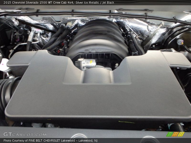 Silver Ice Metallic / Jet Black 2015 Chevrolet Silverado 1500 WT Crew Cab 4x4
