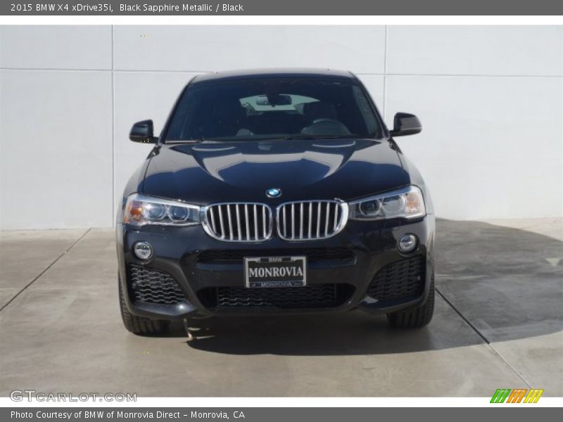 Black Sapphire Metallic / Black 2015 BMW X4 xDrive35i