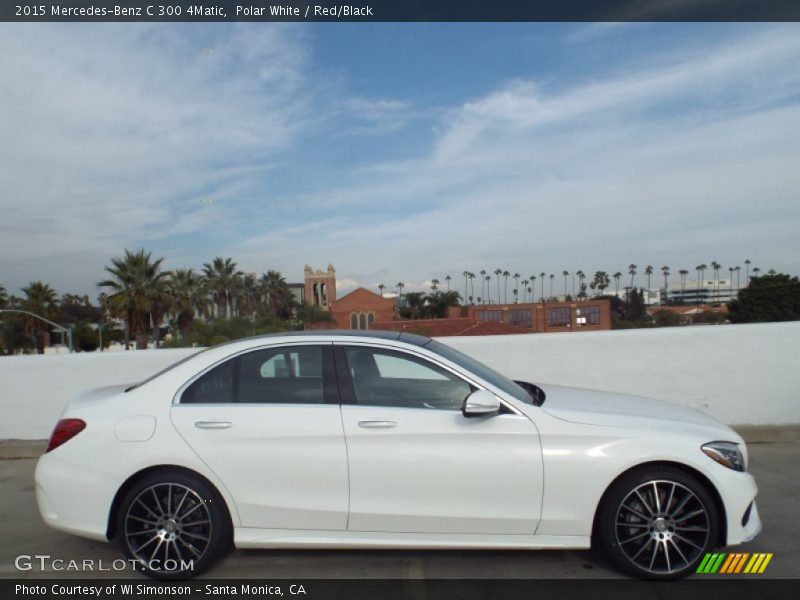 Polar White / Red/Black 2015 Mercedes-Benz C 300 4Matic