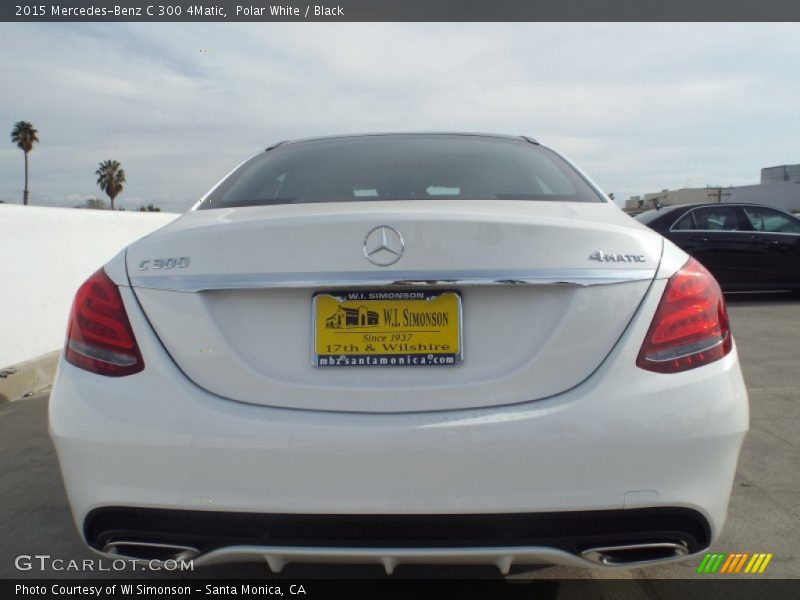 Polar White / Black 2015 Mercedes-Benz C 300 4Matic