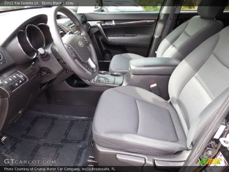 Ebony Black / Gray 2012 Kia Sorento LX