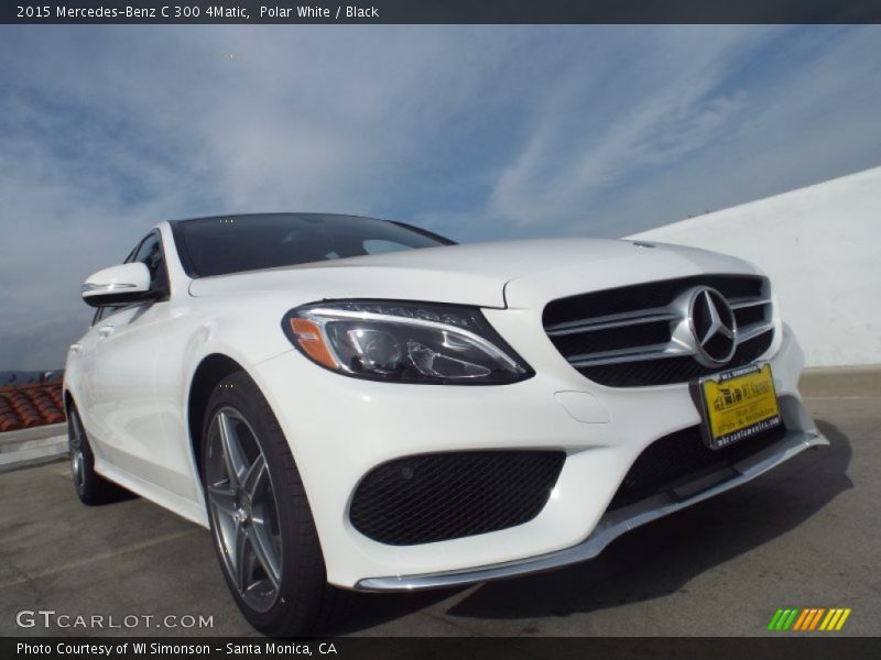 Polar White / Black 2015 Mercedes-Benz C 300 4Matic