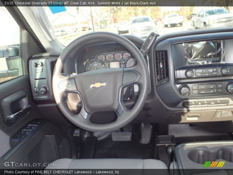 Summit White / Jet Black/Dark Ash 2015 Chevrolet Silverado 3500HD WT Crew Cab 4x4