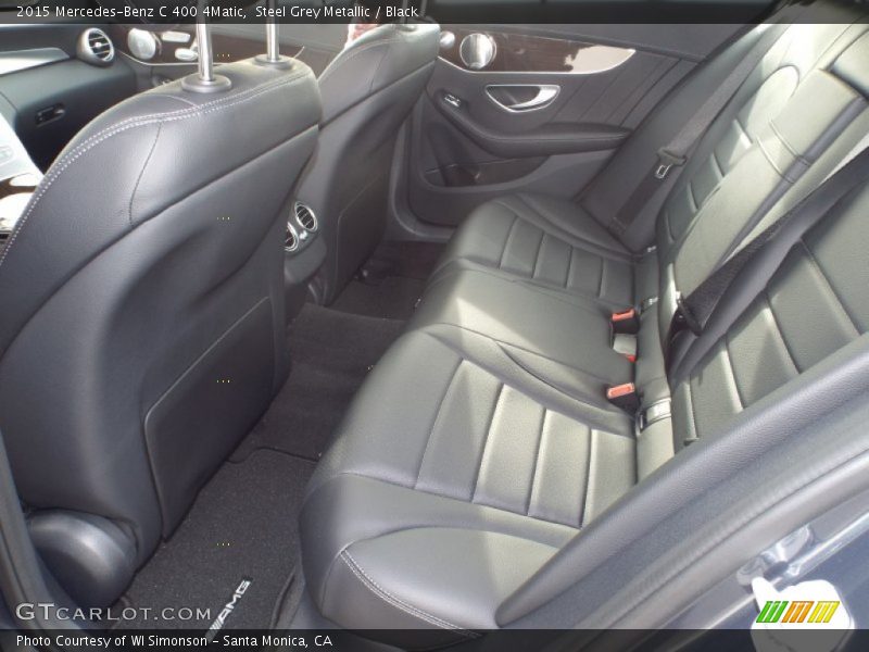 Steel Grey Metallic / Black 2015 Mercedes-Benz C 400 4Matic