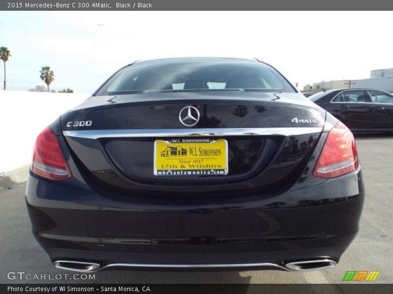 Black / Black 2015 Mercedes-Benz C 300 4Matic