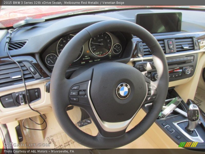 Melbourne Red Metallic / Venetian Beige 2015 BMW 3 Series 328i xDrive Sedan