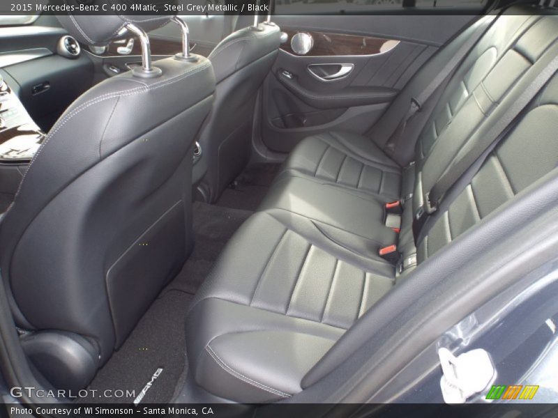 Steel Grey Metallic / Black 2015 Mercedes-Benz C 400 4Matic