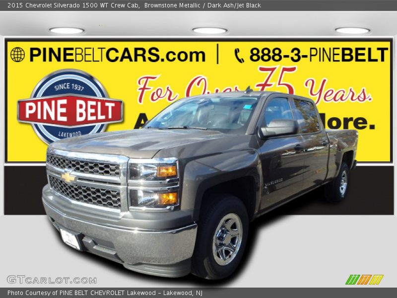 Brownstone Metallic / Dark Ash/Jet Black 2015 Chevrolet Silverado 1500 WT Crew Cab