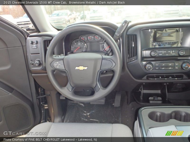 Brownstone Metallic / Dark Ash/Jet Black 2015 Chevrolet Silverado 1500 WT Crew Cab