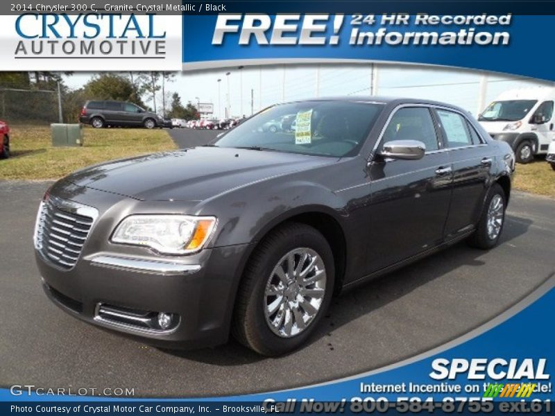 Granite Crystal Metallic / Black 2014 Chrysler 300 C