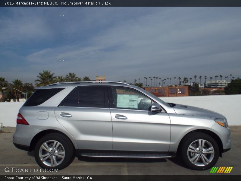 Iridium Silver Metallic / Black 2015 Mercedes-Benz ML 350
