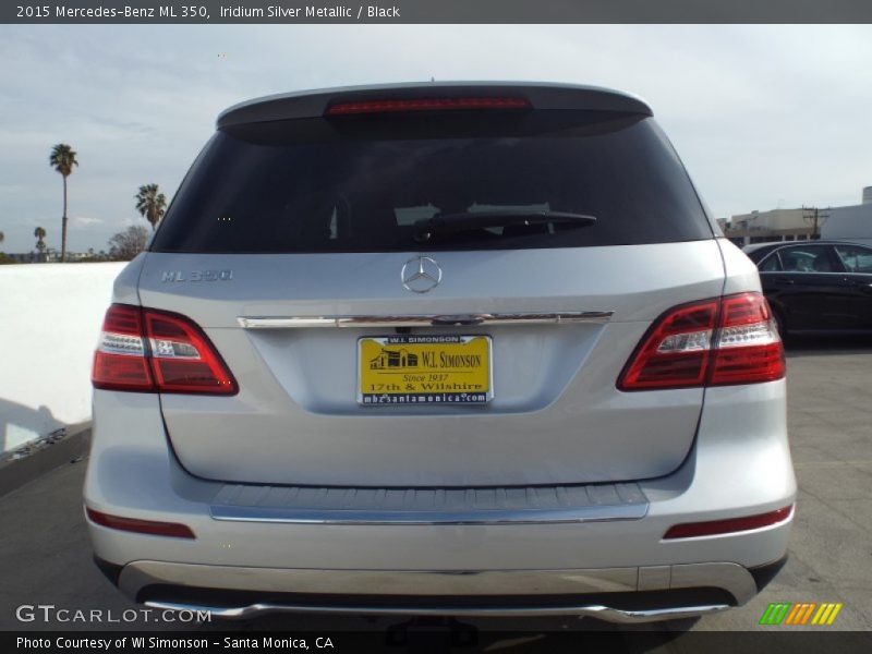 Iridium Silver Metallic / Black 2015 Mercedes-Benz ML 350