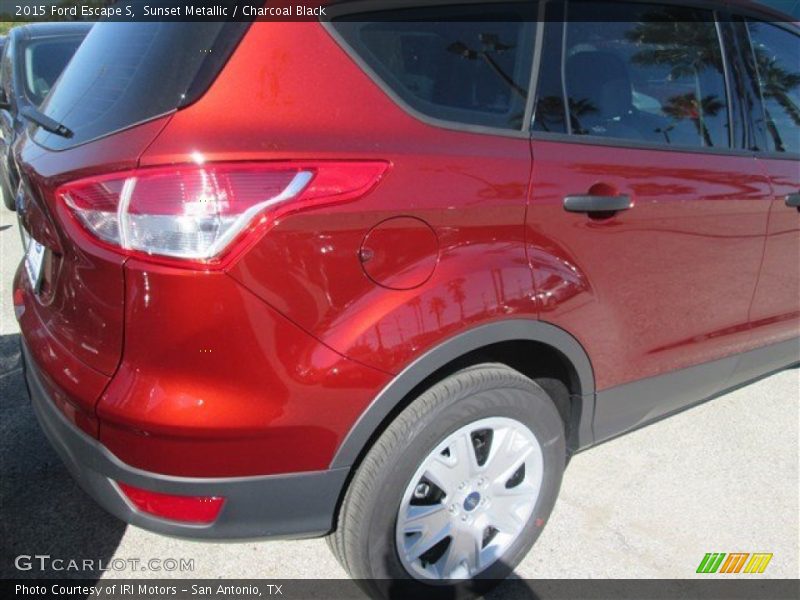 Sunset Metallic / Charcoal Black 2015 Ford Escape S