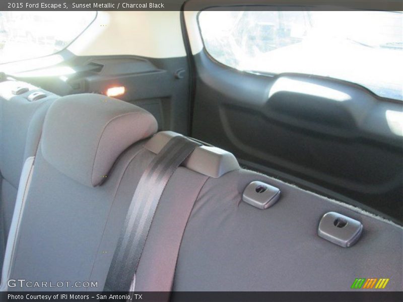 Sunset Metallic / Charcoal Black 2015 Ford Escape S