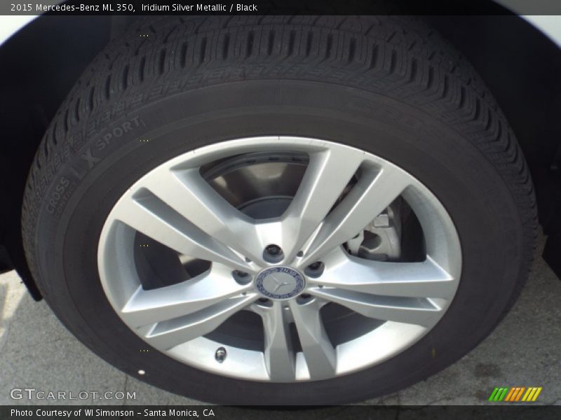 Iridium Silver Metallic / Black 2015 Mercedes-Benz ML 350