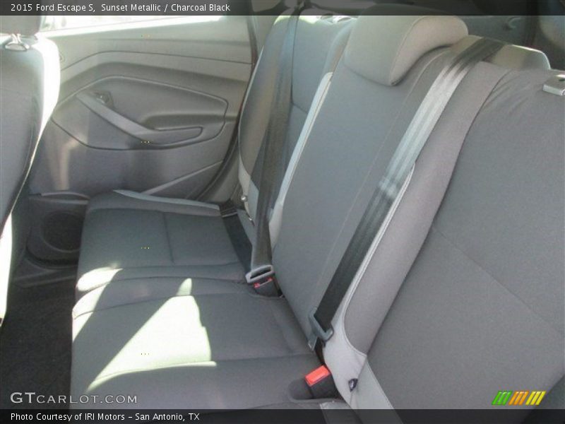 Sunset Metallic / Charcoal Black 2015 Ford Escape S