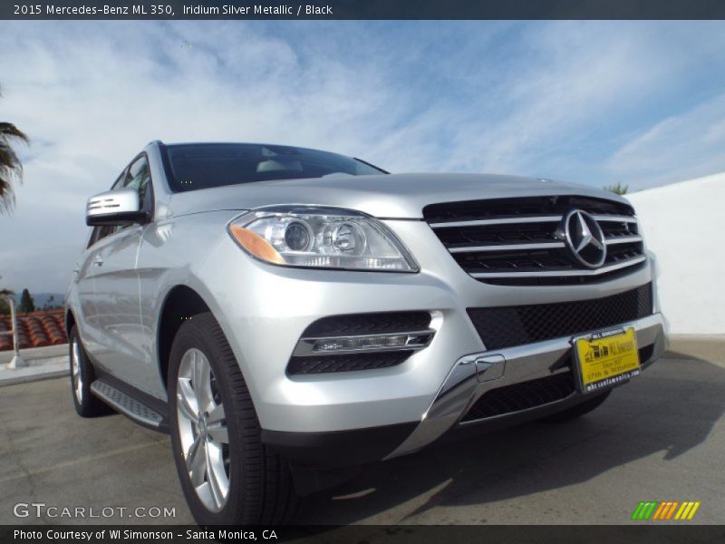Iridium Silver Metallic / Black 2015 Mercedes-Benz ML 350
