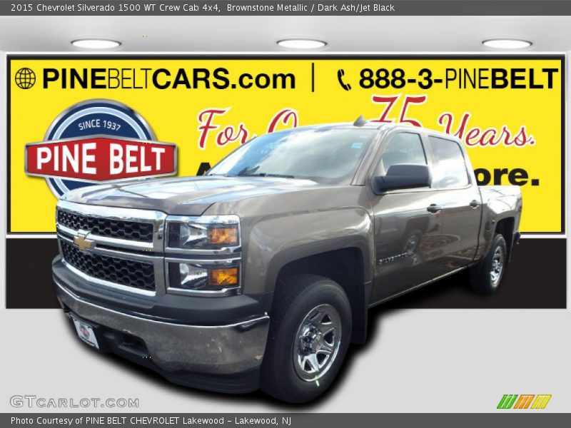 Brownstone Metallic / Dark Ash/Jet Black 2015 Chevrolet Silverado 1500 WT Crew Cab 4x4