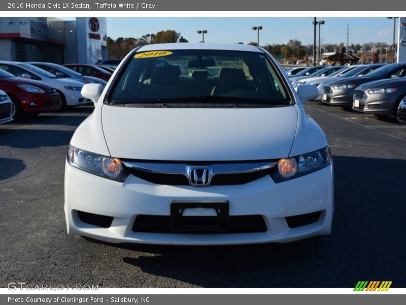 Taffeta White / Gray 2010 Honda Civic LX Sedan