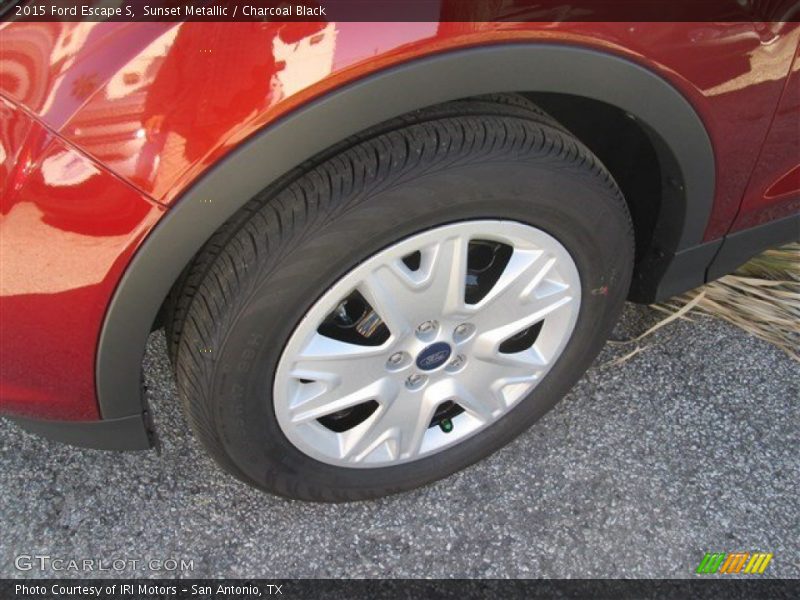 Sunset Metallic / Charcoal Black 2015 Ford Escape S