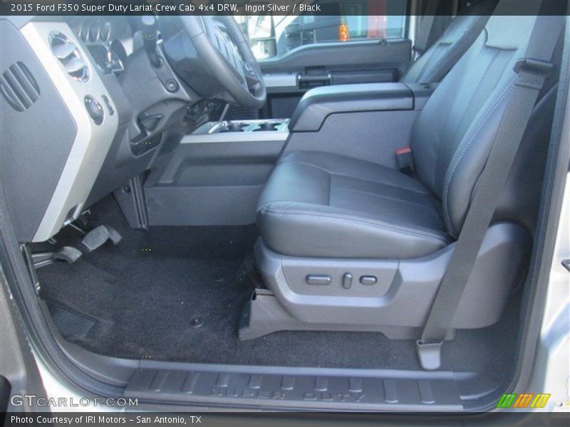 Ingot Silver / Black 2015 Ford F350 Super Duty Lariat Crew Cab 4x4 DRW