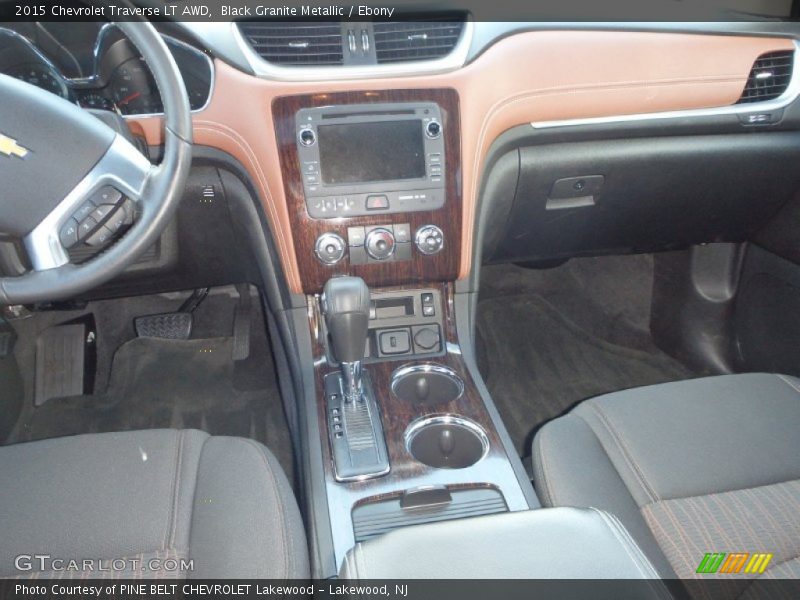Black Granite Metallic / Ebony 2015 Chevrolet Traverse LT AWD