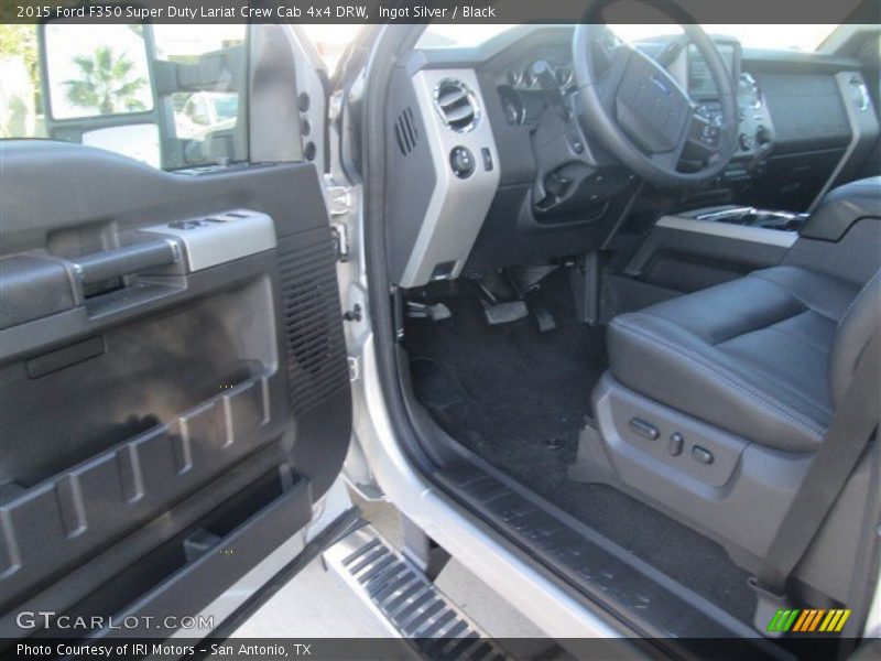 Ingot Silver / Black 2015 Ford F350 Super Duty Lariat Crew Cab 4x4 DRW