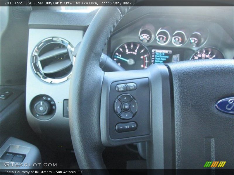 Ingot Silver / Black 2015 Ford F350 Super Duty Lariat Crew Cab 4x4 DRW