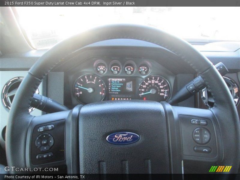 Ingot Silver / Black 2015 Ford F350 Super Duty Lariat Crew Cab 4x4 DRW