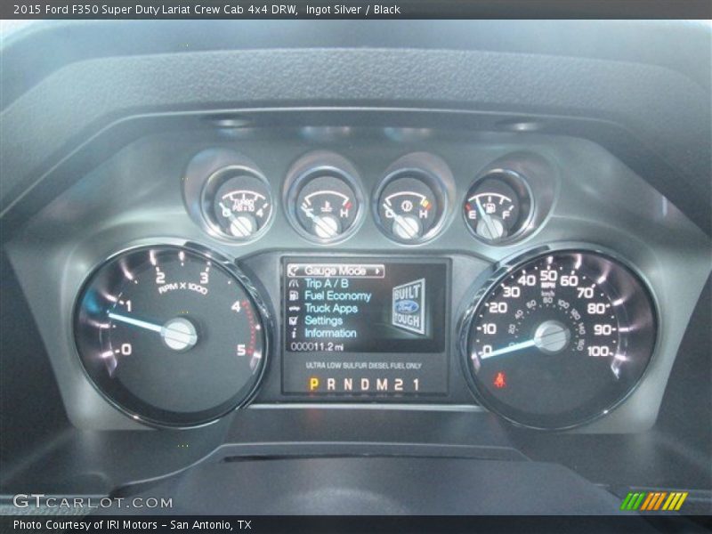 Ingot Silver / Black 2015 Ford F350 Super Duty Lariat Crew Cab 4x4 DRW