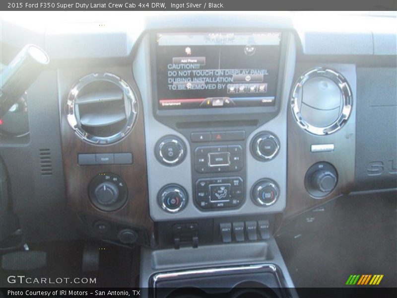 Ingot Silver / Black 2015 Ford F350 Super Duty Lariat Crew Cab 4x4 DRW
