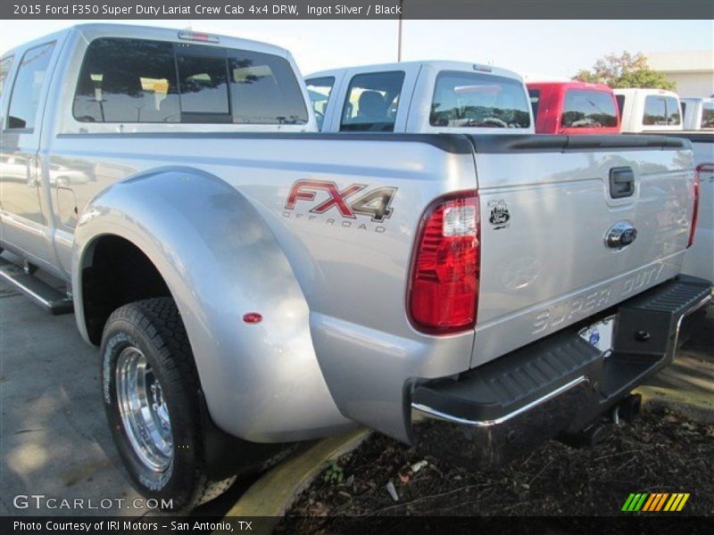 Ingot Silver / Black 2015 Ford F350 Super Duty Lariat Crew Cab 4x4 DRW