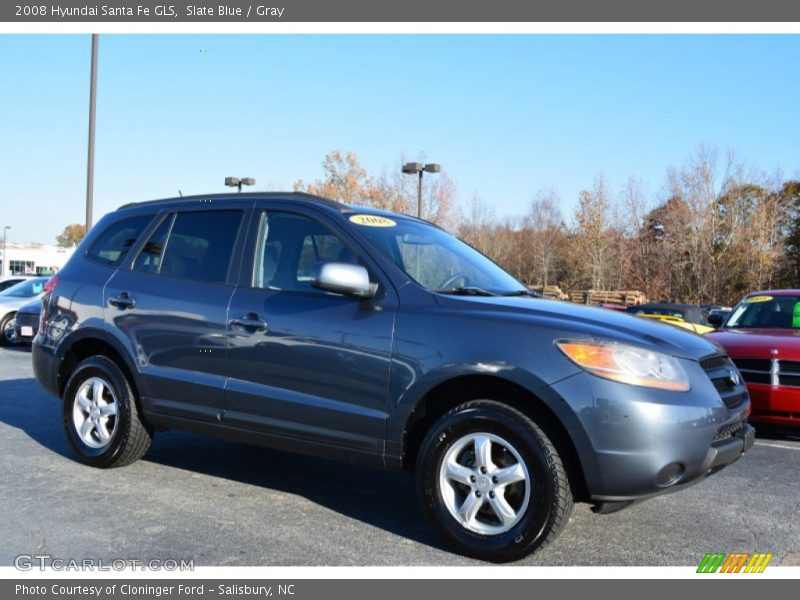 Slate Blue / Gray 2008 Hyundai Santa Fe GLS