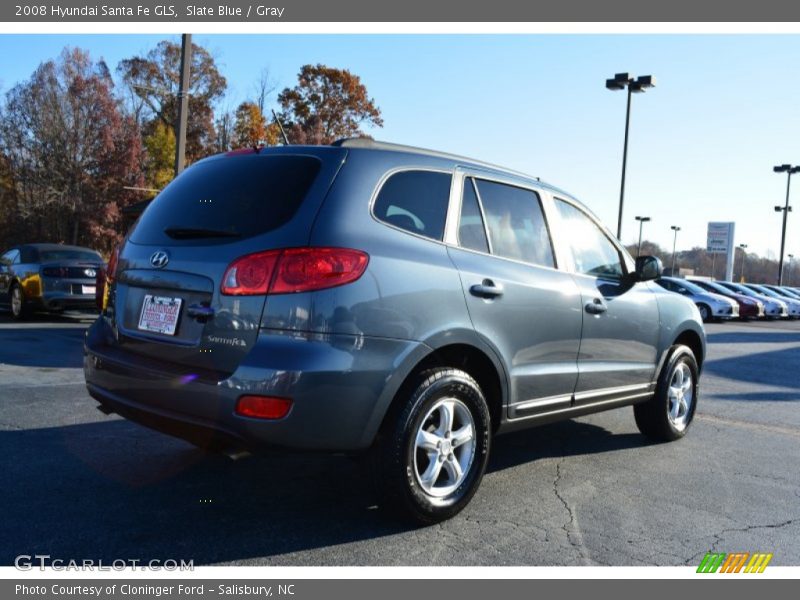 Slate Blue / Gray 2008 Hyundai Santa Fe GLS