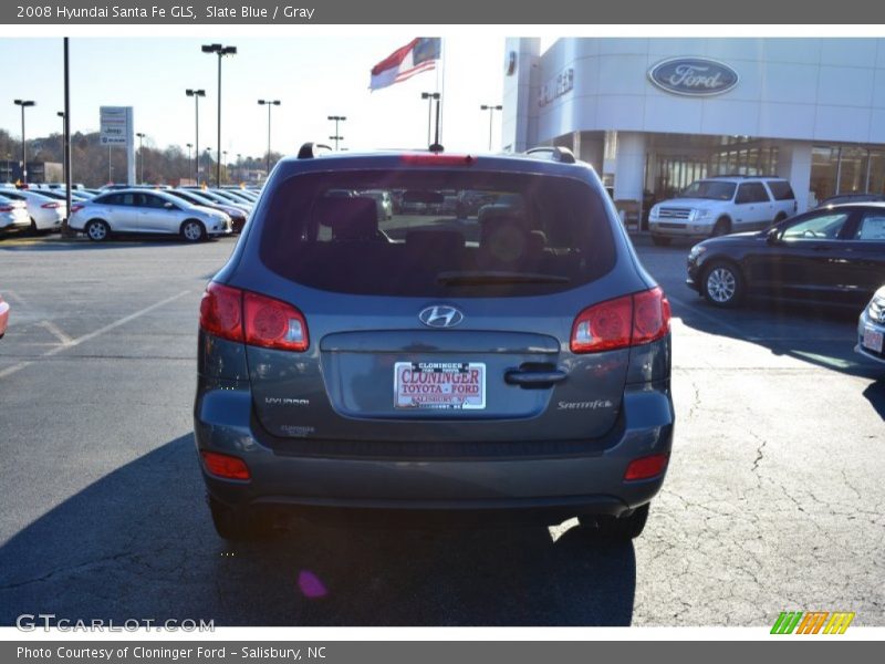 Slate Blue / Gray 2008 Hyundai Santa Fe GLS