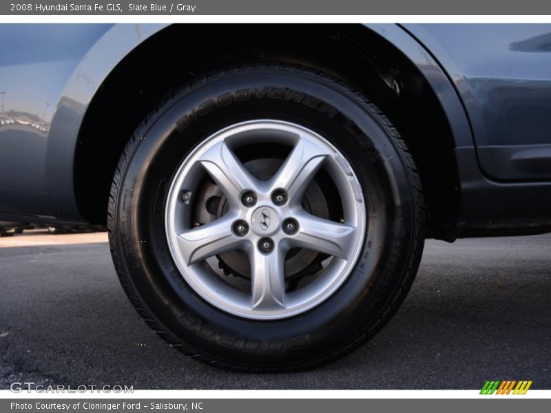 Slate Blue / Gray 2008 Hyundai Santa Fe GLS