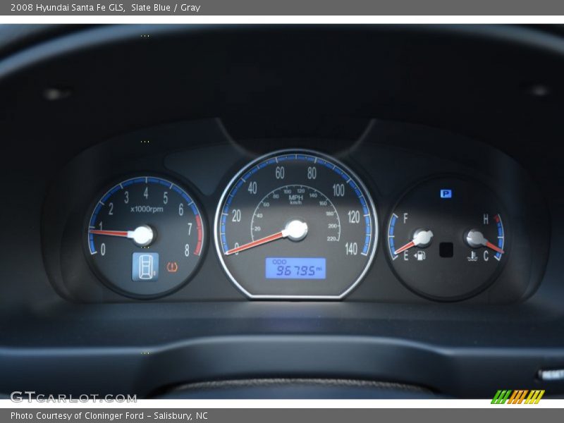 Slate Blue / Gray 2008 Hyundai Santa Fe GLS